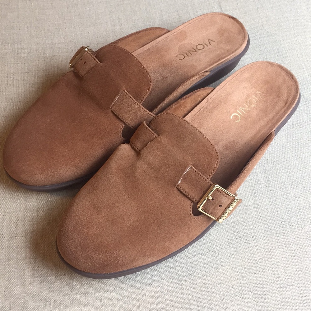 Vionic Slip-on Tan Suede Mule Size 7